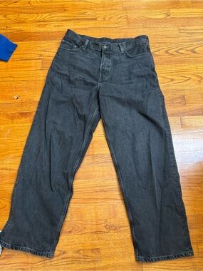 COS Black Denim Button Detail Jeans